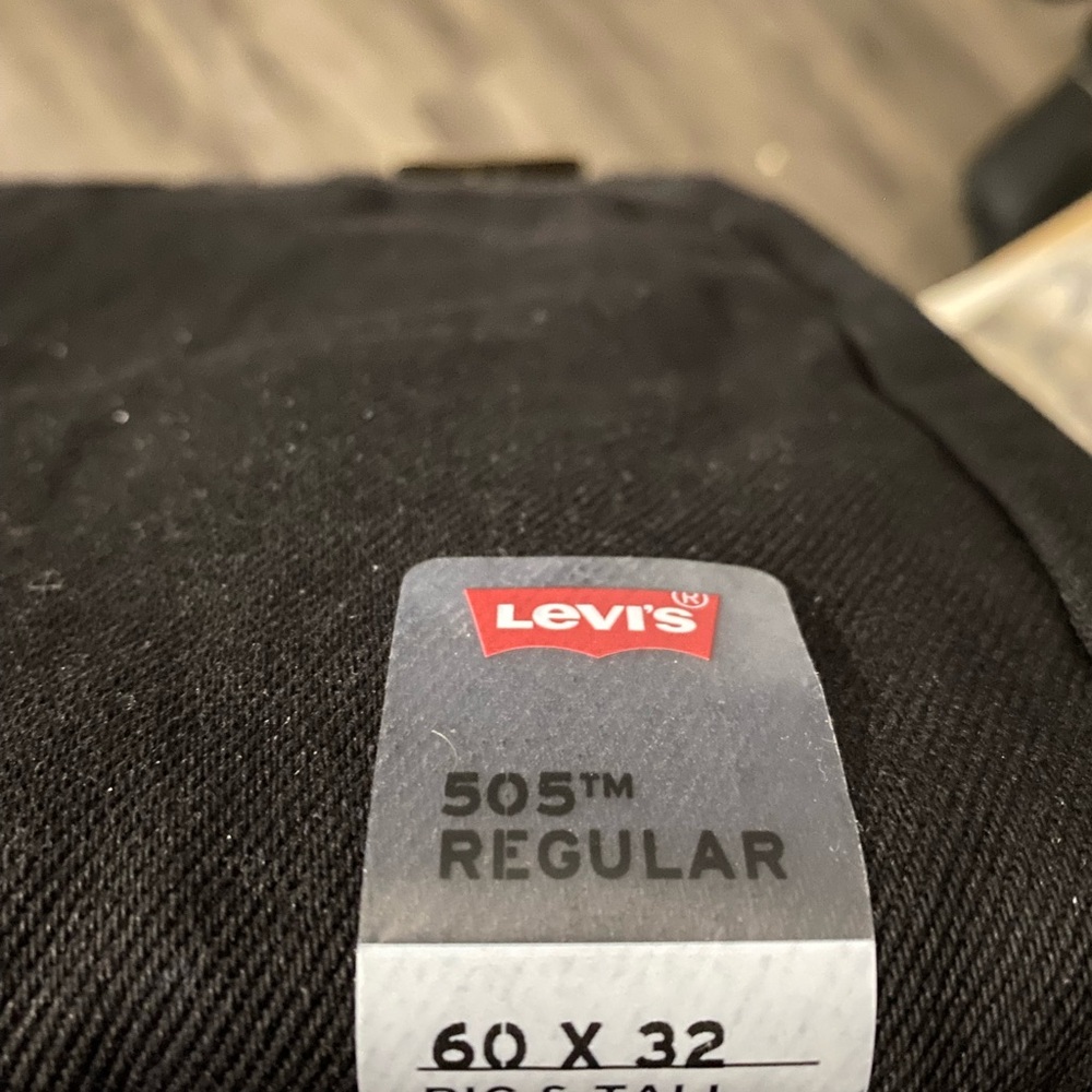Levi's Men's Black 505 Regular Jeans